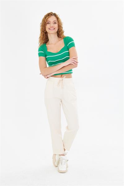 Paçası Püsküllü Pantolon 