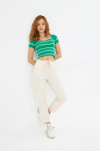 Paçası Püsküllü Pantolon 