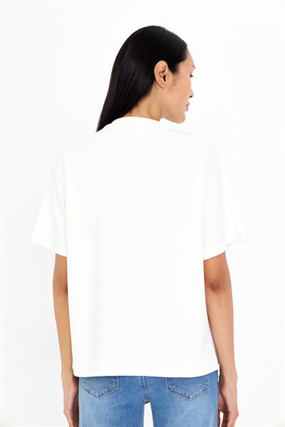 Pasadena Taşlı Nakışlı Bambu T-Shirt