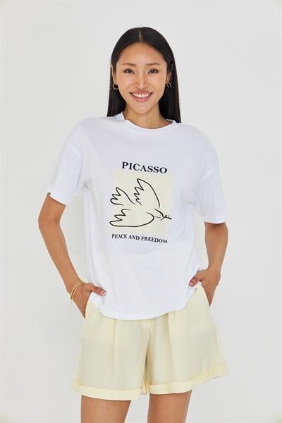 Picasso Baskılı Süprem T-Shirt 