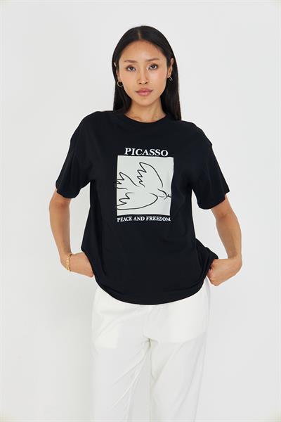Picasso Baskılı Süprem T-Shirt 