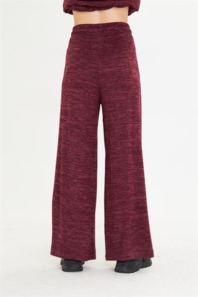 Pileli Beli Lastikli Triko Pantolon 