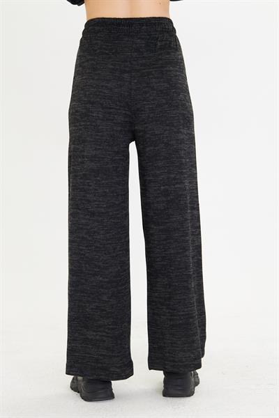 Pileli Beli Lastikli Triko Pantolon 