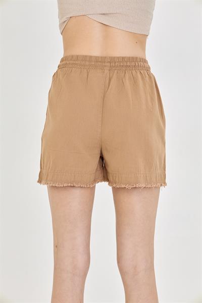 Püsküllü Gabardin Şort 