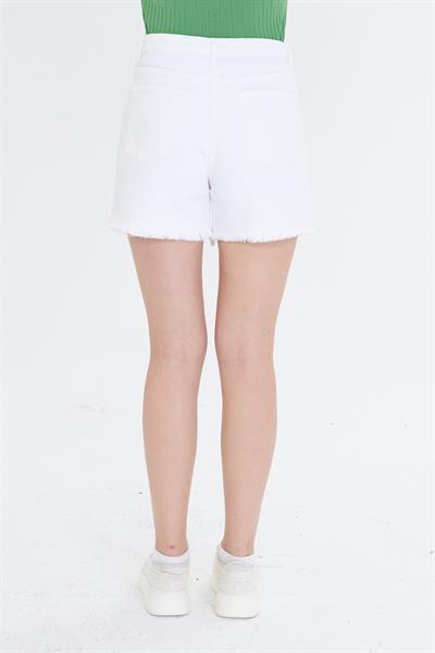 Püsküllü Gabardin Şort 