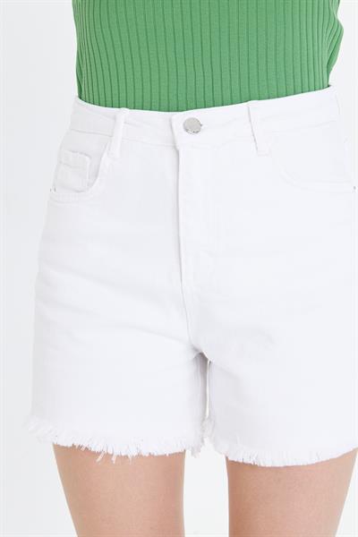 Püsküllü Gabardin Şort 