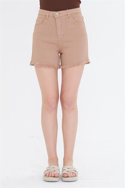 Püsküllü Gabardin Şort 