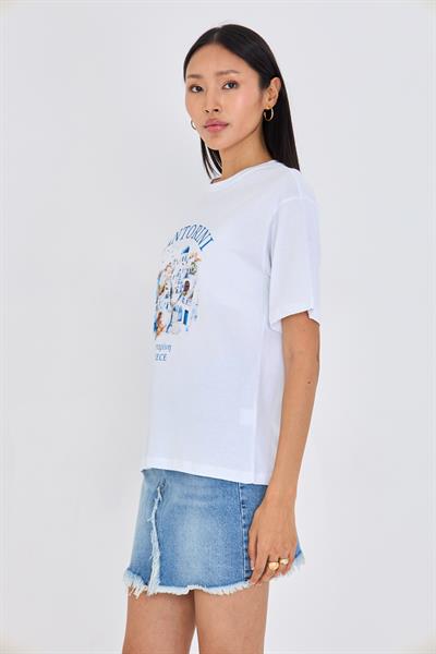 Santorini Baskılı Süprem T-shirt
