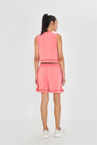 Şerit Detaylı Modal Şort