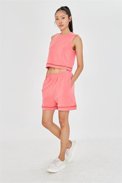 Şerit Detaylı Modal Şort