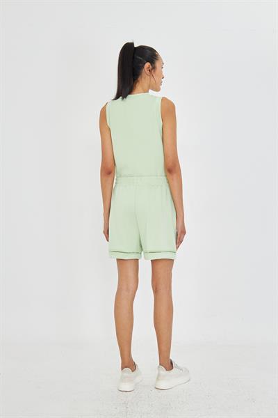 Şerit Detaylı Modal Şort