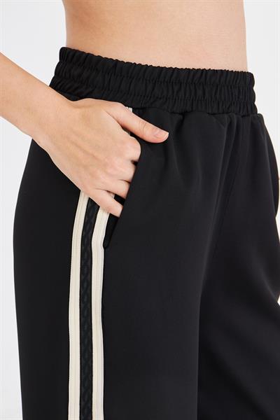 Şeritli Atlas Pantolon 