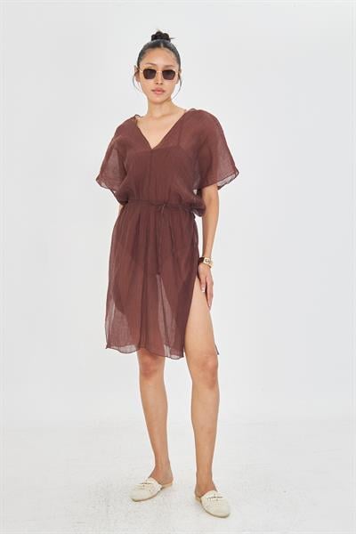 Sıfır Kol Kırışık Kimono