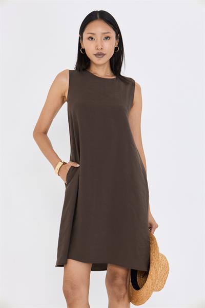 Sıfır Kol Modal Elbise