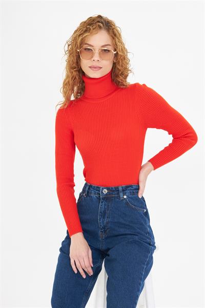 Tam Balıkçı Yaka Kazak 