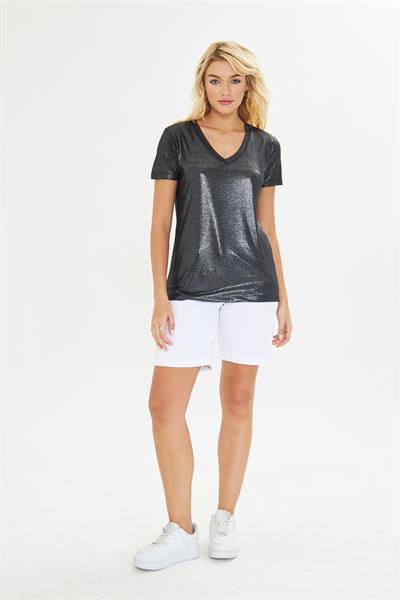 V Yaka Simli T-Shirt