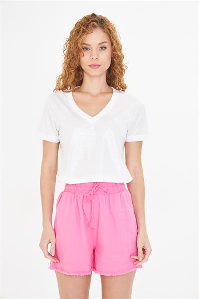 V Yaka Simli T-Shirt