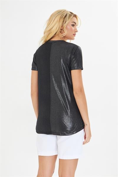 V Yaka Simli T-Shirt