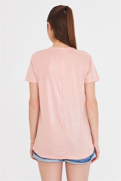 V Yaka Simli T-Shirt