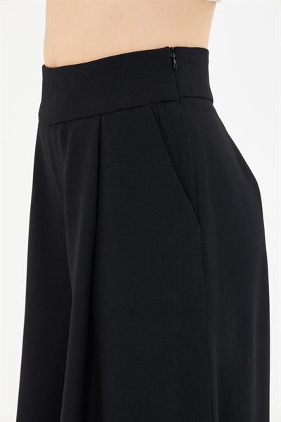 Yandan Fermuarlı Bol Paça Pantolon 