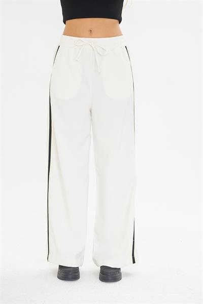 Yanları Şeritli Poliviskon Pantolon 