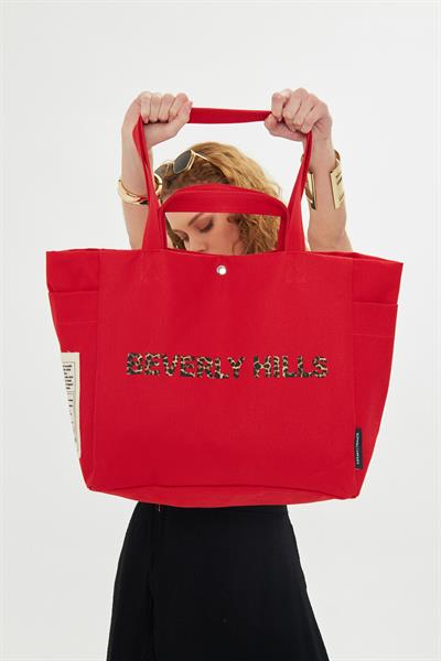 Beverly Hills Kanvas Omuz Çantası 