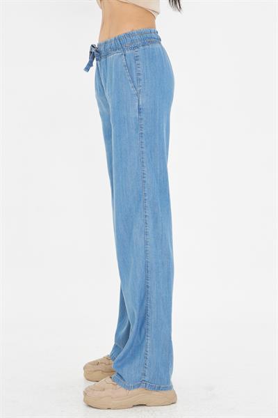 Yüksek Bel Wide-Leg Pantolon