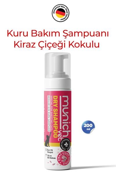 Munich Vet Kuru Bakım Şampuanı Kiraz Çiçeği Kokulu 200 ml