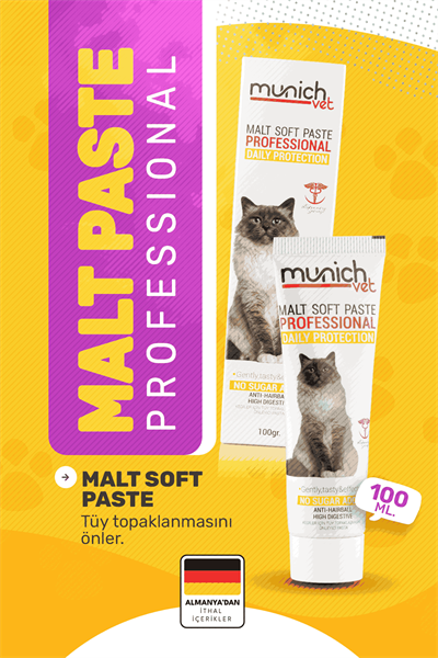 Munich Vet Malt Paste tüy yumağı önleyici macun 100 gr