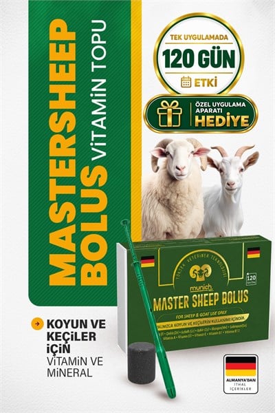 Munich Vet Master Sheep Koyun Keçi Bolusu 12 adet Yutturma Aparatı HEDİYE