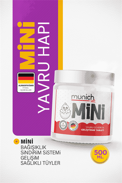 Munich Vet Mini Yavru Büyüme ve Gelişme Hapı 