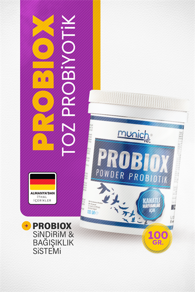 Munich Vet Probiox Toz Probiyotik Prebiyotik Vitamin 100 gr