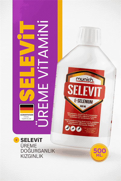 Munich Vet Selevit Üreme Vitamini Selenyum + E Vitamini 500 ml