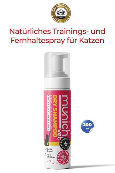 Munich Vet Trockenpflege-Shampoo mit Kirschblütenduft – 200 ml