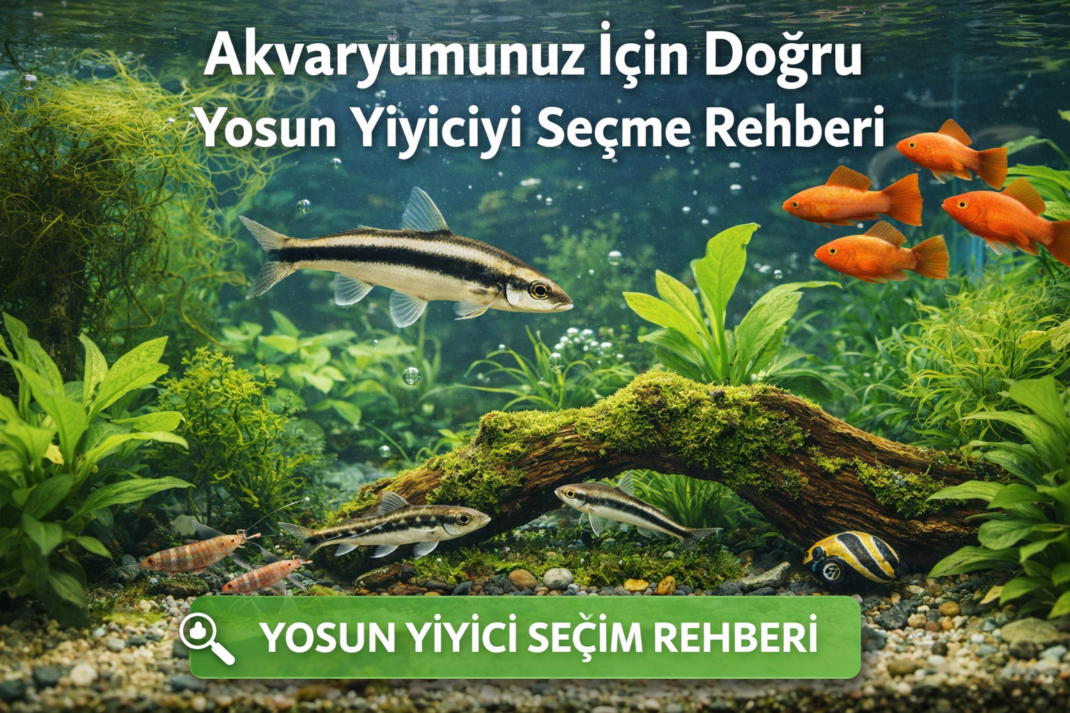 Akvaryumunuz İçin Doğru Yosun Yiyiciyi Seçme Rehberi