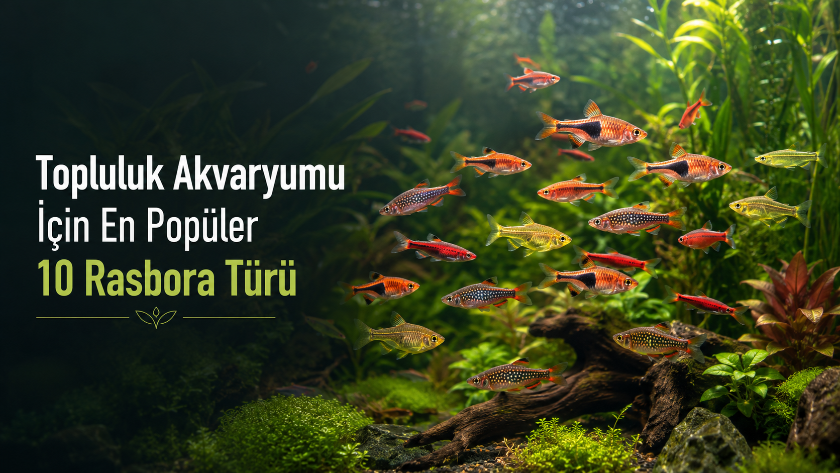 Topluluk Akvaryumu İçin En Popüler 10 Rasbora Türü