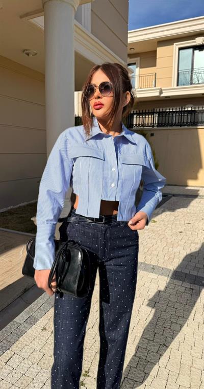 Boyfriend Taşlı Pantalon