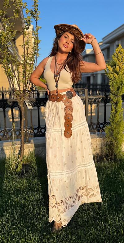 Çiçek İşlemelitasarım Etek 