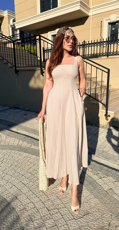Ekoseli Kiloşh Elbise