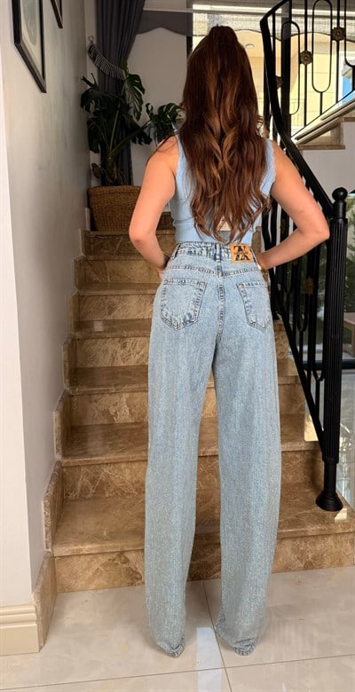 Gümüş İşlemeli Jean