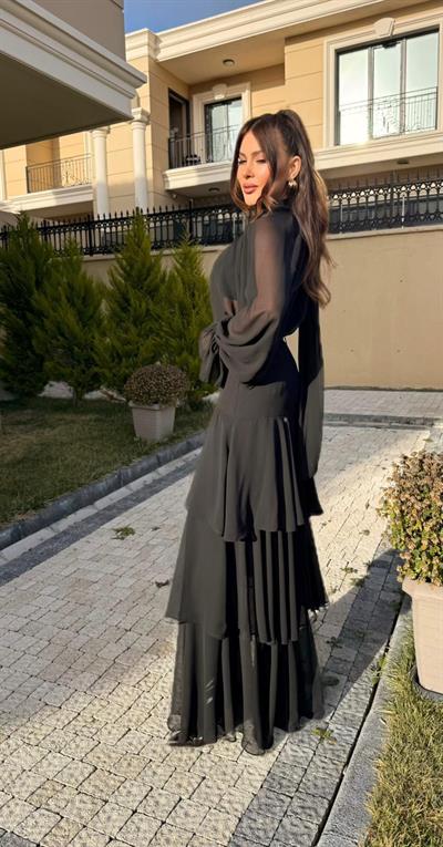 İpek Şifon Etek