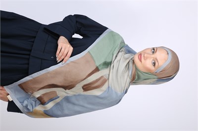 ABRA DESEN ŞAL-MAVİ