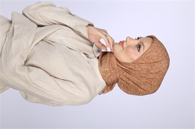 AKİS DESEN EŞARP-HARDAL