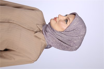 AKİS DESEN EŞARP-LİLA