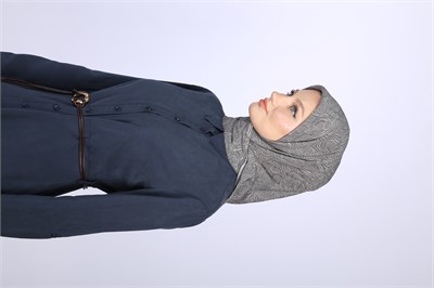 AKİS DESEN EŞARP-MAVİ GRİ