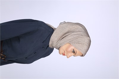 AKİS DESEN EŞARP-TAŞ RENGİ