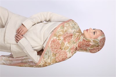ALIÇ DESEN ŞAL-PASTEL PEMBE