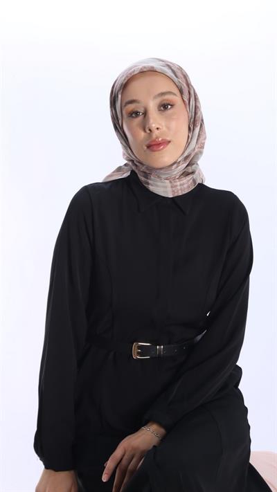 AMORA DESEN EŞARP PEMBE-4