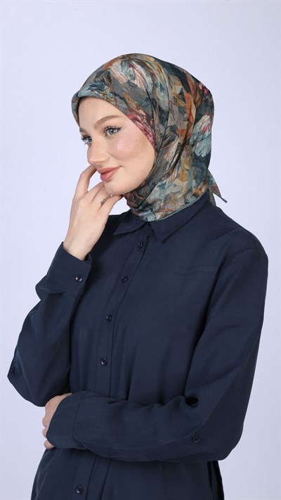 ANASTASİA DESEN EŞARP DENİZ YEŞİLİ