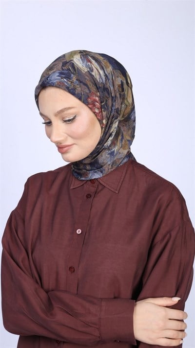 ANASTASİA DESEN EŞARP LACİVERT